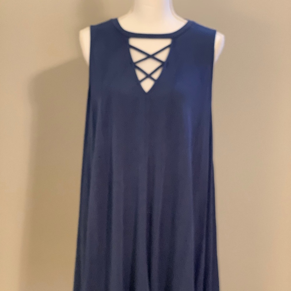 She + Sky blue T-shirt dress